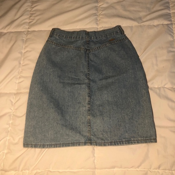 Vintage Denim Skirt - Picture 2 of 4